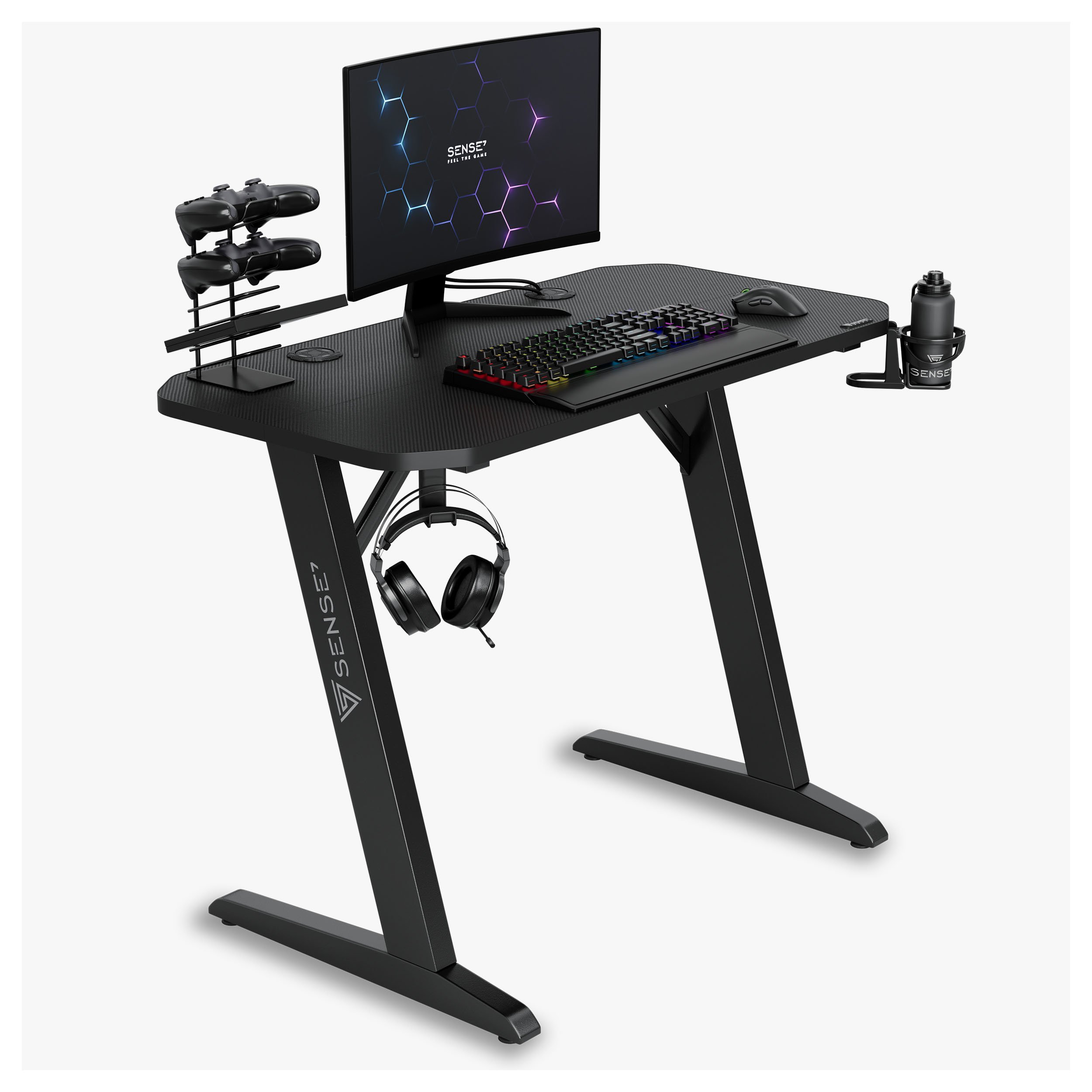 Biurko SENSE7 Nomad Basic Czarne 120 cmx60 cm 120x60 cm