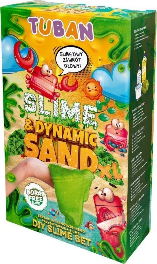 TUBAN Zestaw DIY Slime i piasek dynamiczny XL