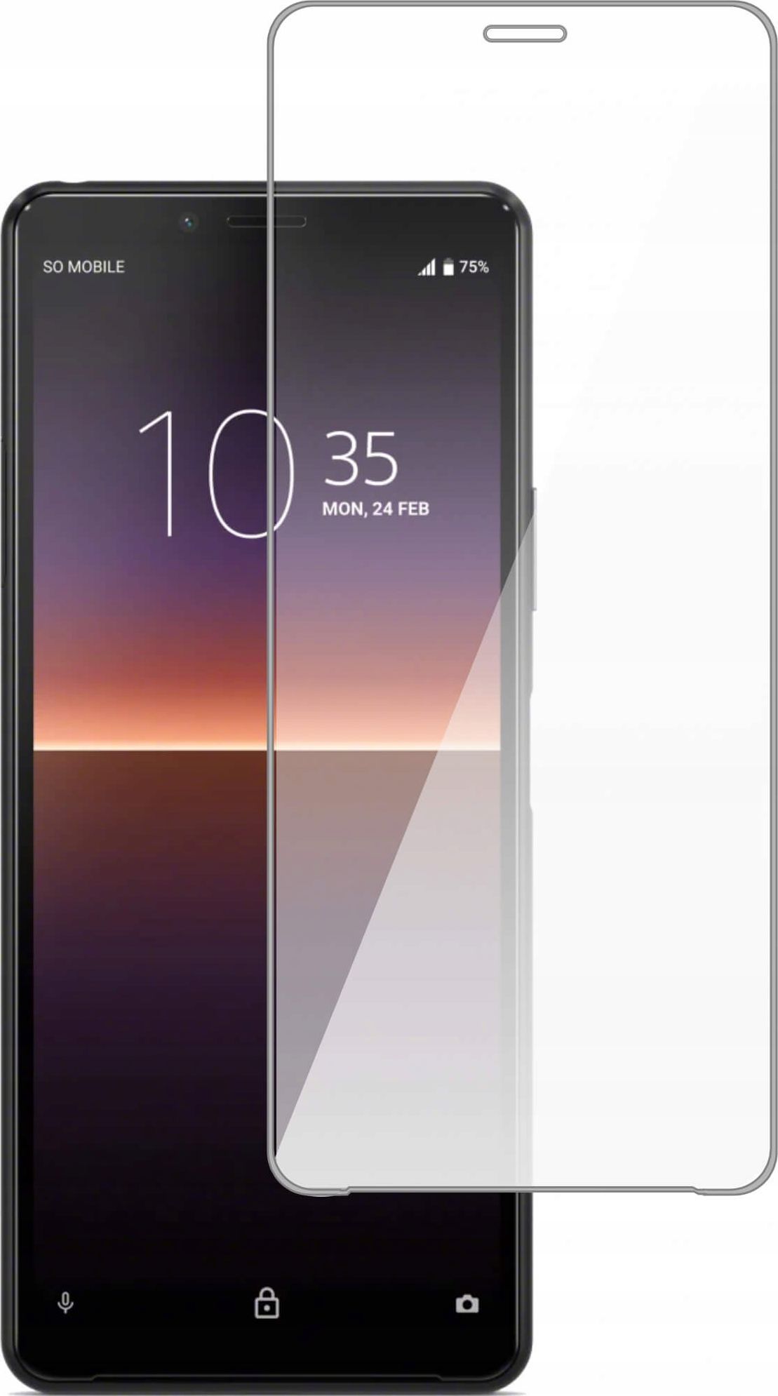 etumi Szkło Hartowane 9H Do Sony Xperia 10 Ii Szybka Szkiełko Ochronne Na Ekran Twarde Płaskie Przód / Ochrona Matrycy Telefonu Glas0168