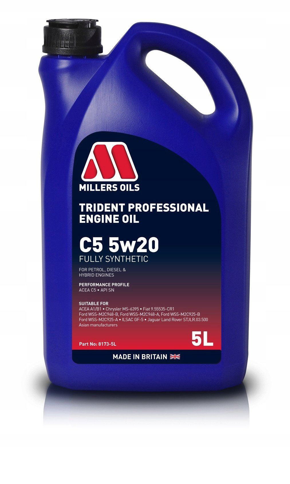 8173-5 5W20 MILLERS TRIDENT C5 5L