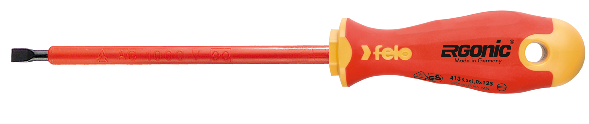 Felo Wkrętak płaski izolowany Ergonic 2,5 x 75mm (FL41302590)