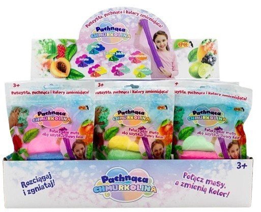 Masa plastyczna Pachnąca Chmurkolina 2x30g mix 12 sztuk display Epee