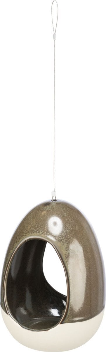 Trixie Poidło, dla ptaków, ceramiczne, kolor leśny, 150 ml/12 x 16 cm, zawieszane