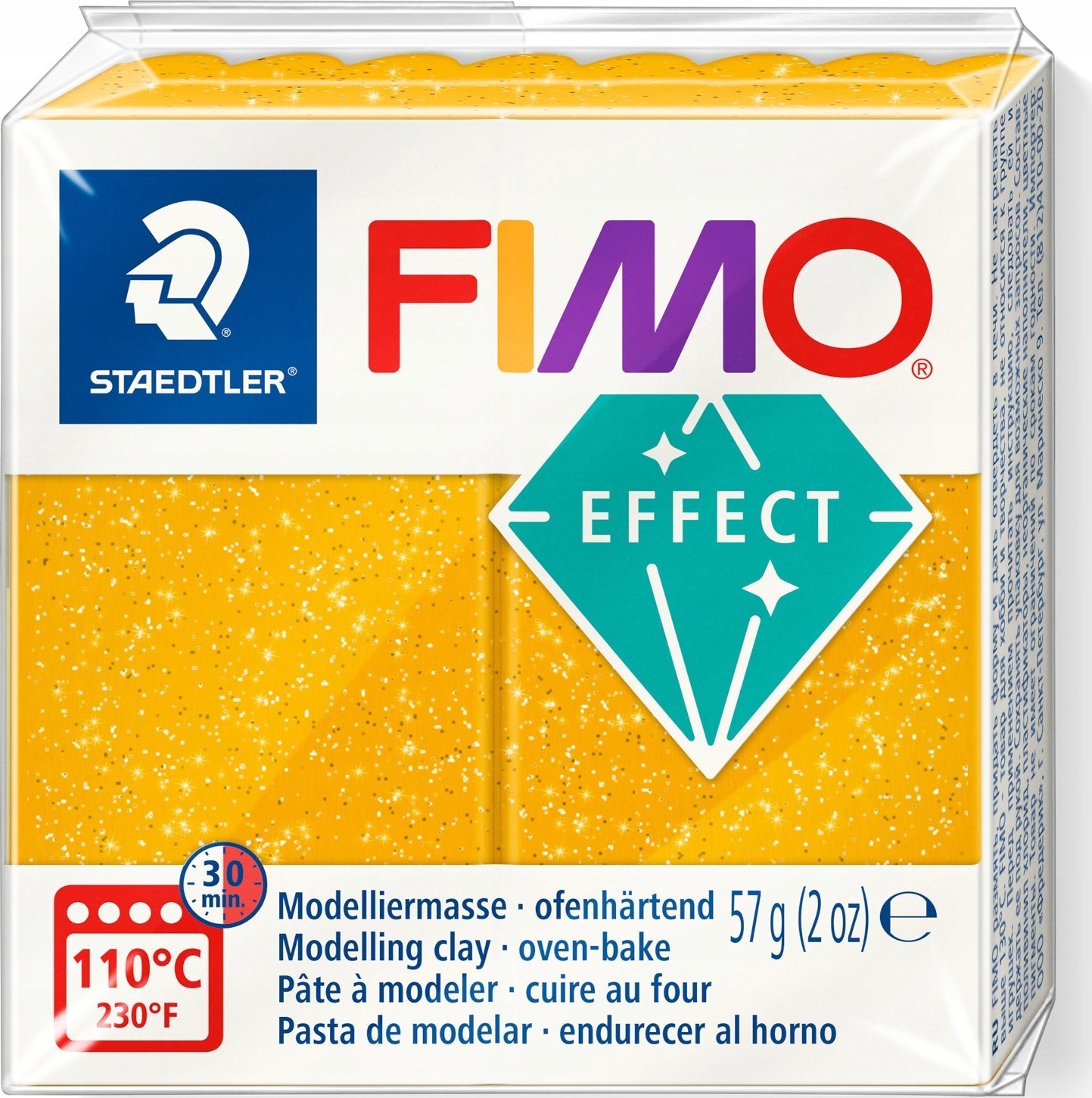 Fimo FIMO Mod.masse Effect 57g gold glitter retail