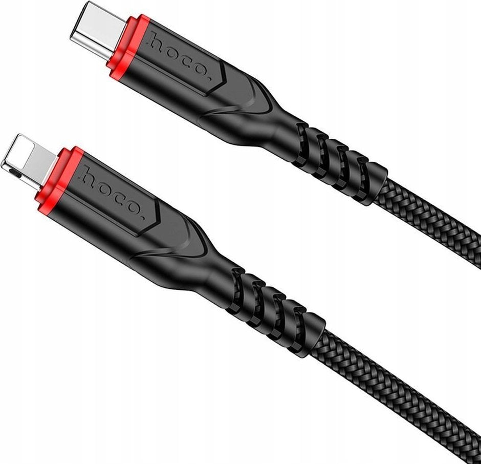 Kabel USB Hoco USB-C - Lightning 2 m Czarny (HOCOACC6)