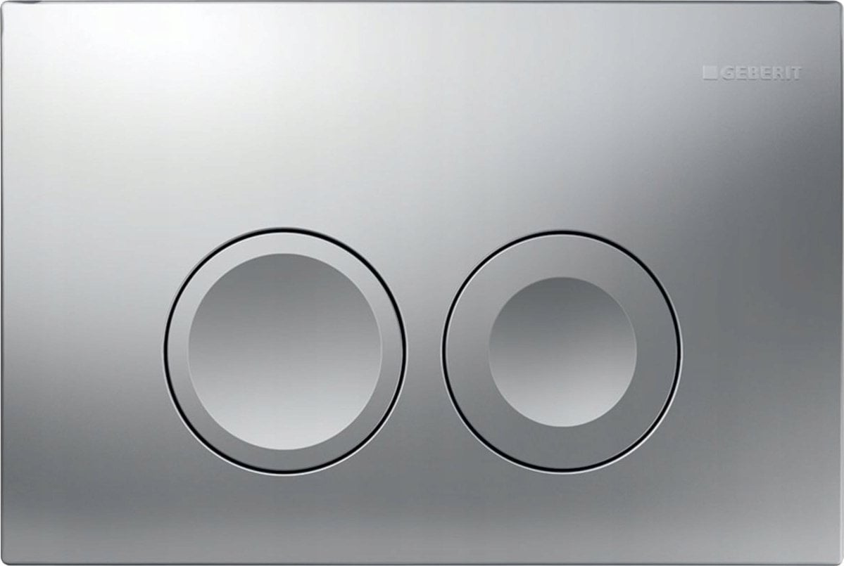 Przycisk spłukujący Geberit Przycisk uruchamiający Geberit Delta25, przedni, chrom-mat [1/10/180]