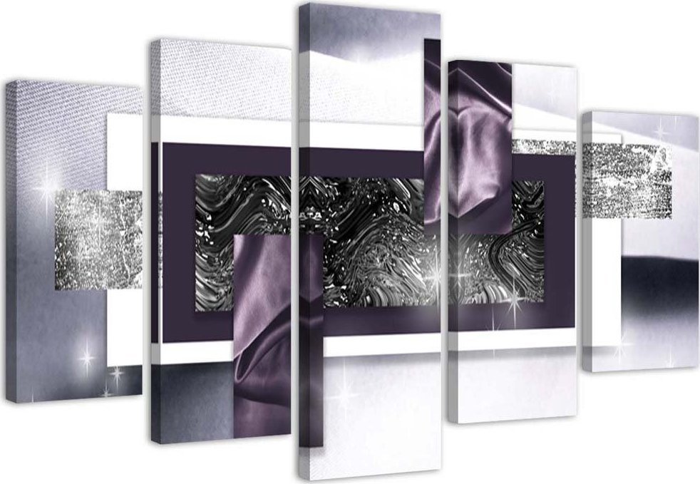 Feeby Obraz pentaptyk na płótnie, Abstrakcja kosmiczna - 150x100