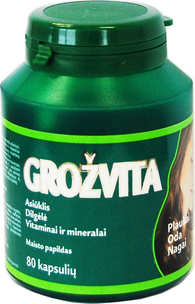 Grožvita kapsulės, N80