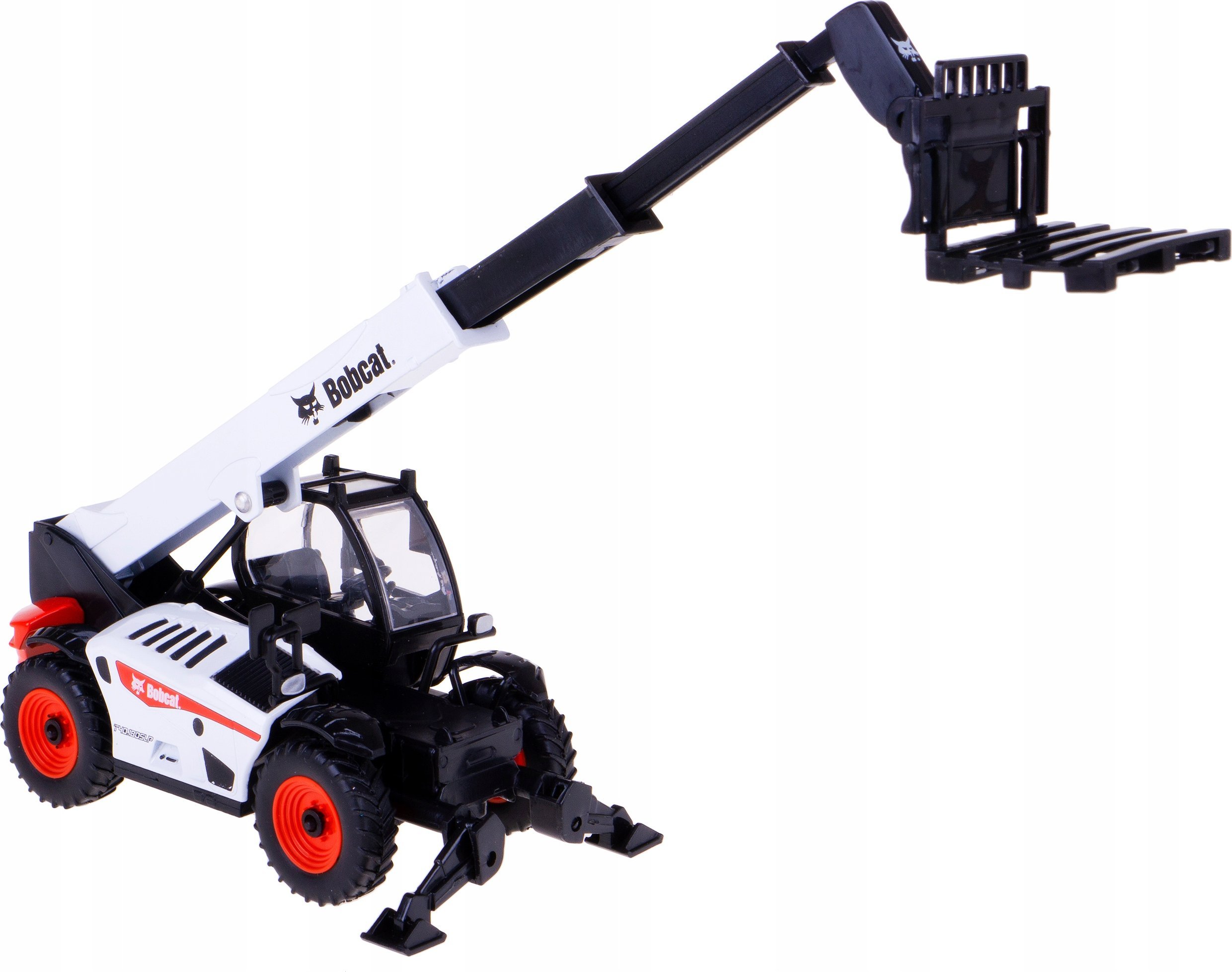 Bburago BBURAGO 1:48 teleskopinis krautuvas Bobcat T40.180SLP su padėklų šakėmis, 18-32087