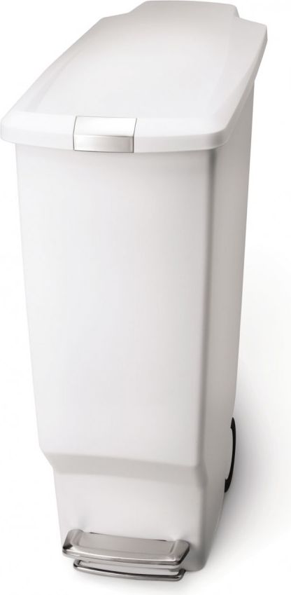 Kosz na śmieci Simplehuman Slim na pedał 40L biały (CW1362)