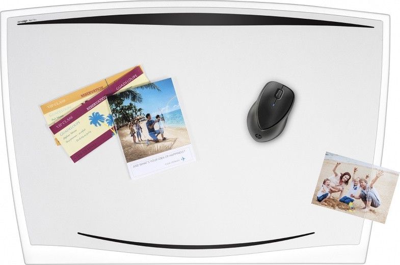 CEP Podkładka na biurko CEP Ice, 65,6x44,8cm, transparentna czarna