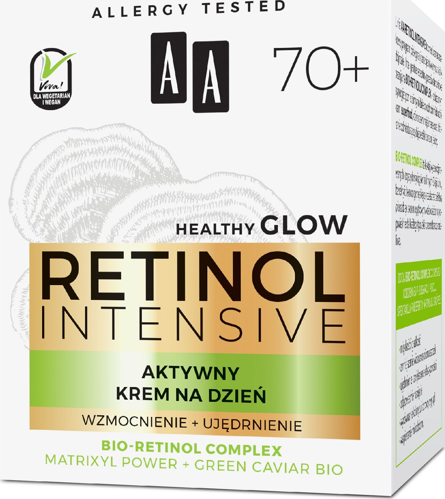 AA Retinol Intensive 70+ Aktywny Krem na dzień - wzmocnienie + ujędrnienie 50ml