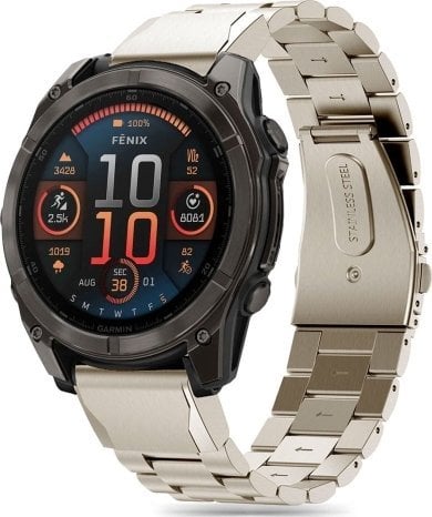 Tech-Protect TECH-PROTECT STAINLESS GARMIN FENIX 5X / 5X PLUS / 6X / 6X PRO / 7X / 8 (51 MM) TITANIUM