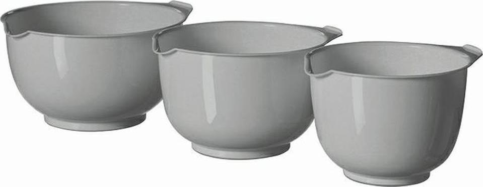 Curver Miski Kuchenne Jasno Szare do Mieszania Miksowania Zestaw 3 szt. 1,5/2/2,5 L