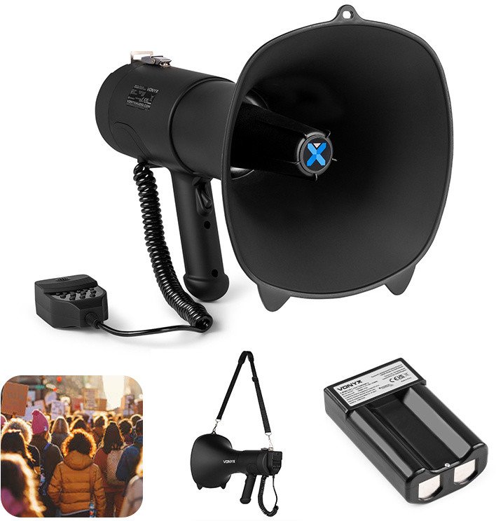 Megafon Vonyx MEG090 90W Czarny Matowy one size