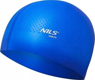 Nils Extreme NQC JEDNOKOLOROWY NIEBIESKI CZEPEK SILIKONOWY DOTS NILS AQUA