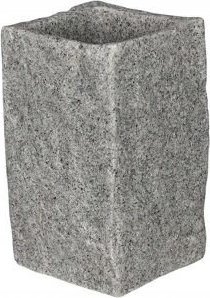 Uniglob Kubek łazienkowy szary 11 cm Pedro