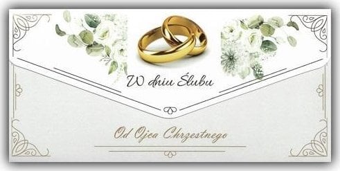 Karnet-koperta Ślub od Ojca Chrzestnego