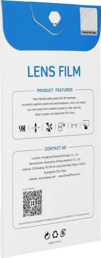 Bestsuit Szkło hybrydowe Bestsuit Flexible na tylny aparat do iPhone 14 Pro/14 Pro Max