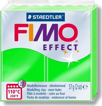 Fimo Masa plastyczna termoutwardzalna Effect neonowy zielony 57g