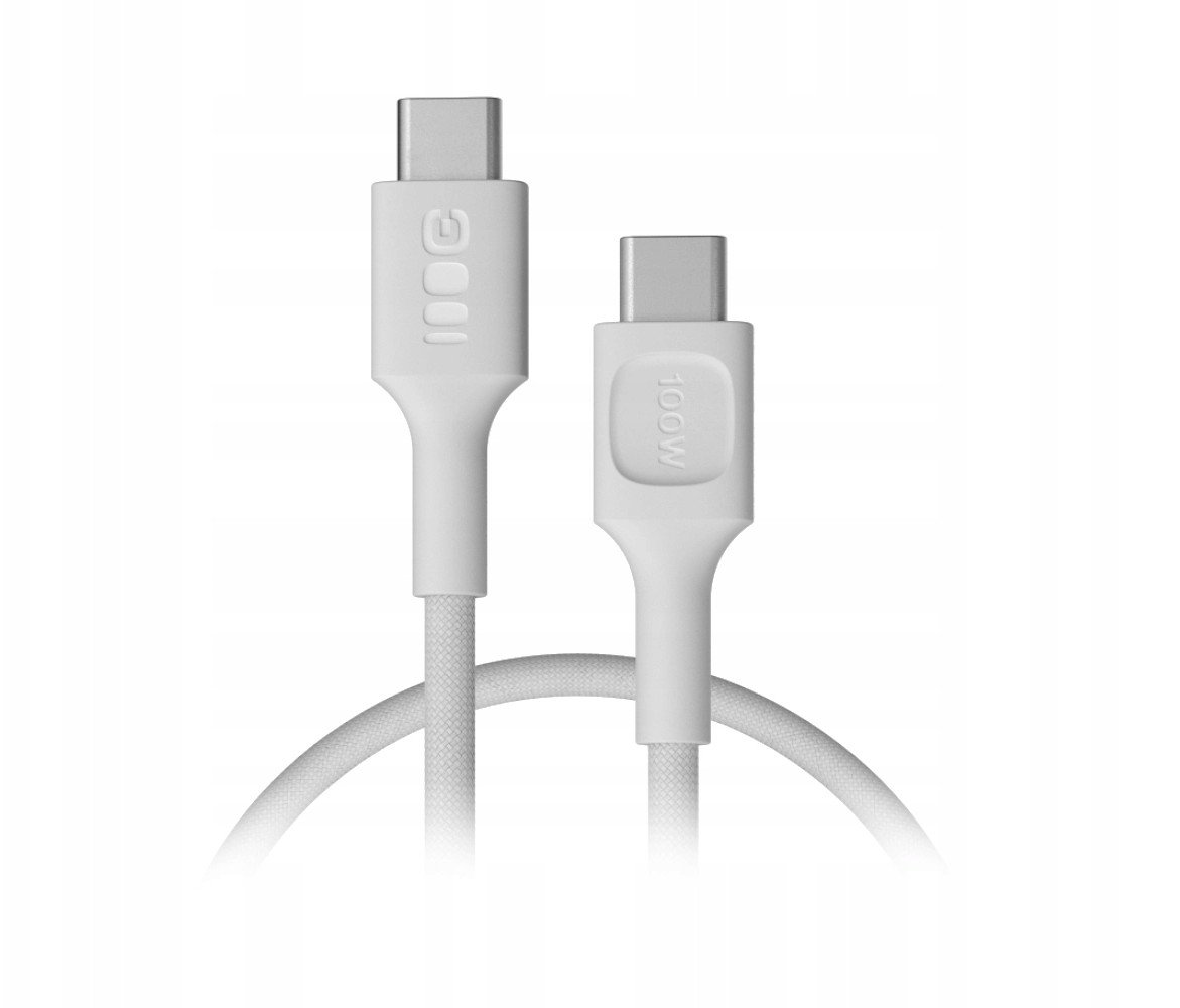 Kabel USB Green Cell USB-C - USB-C 0.3 m Biały (KABGC100PS30SW)