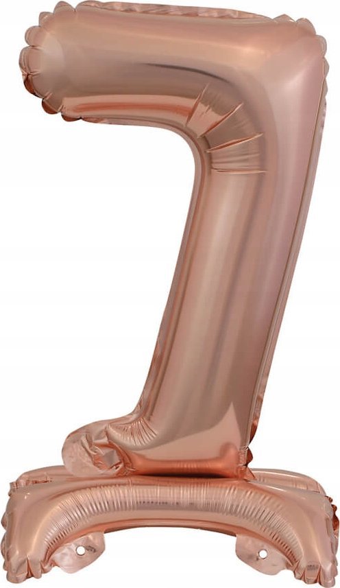 AMSCAN Balon foliowy mini cyfra 7 ze stopką różowe złoto 22x40cm 9911740
