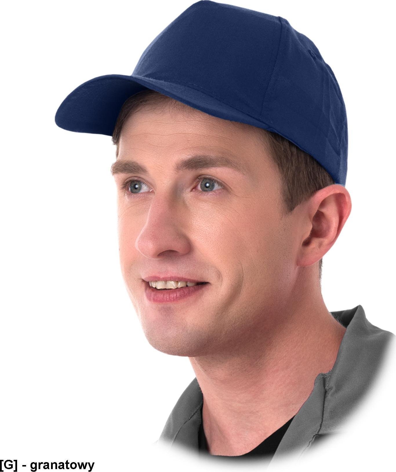 R.E.I.S. CZ - Czapka drelichowa jednokolorowa - granatowy - NOWE KOLORY!!!