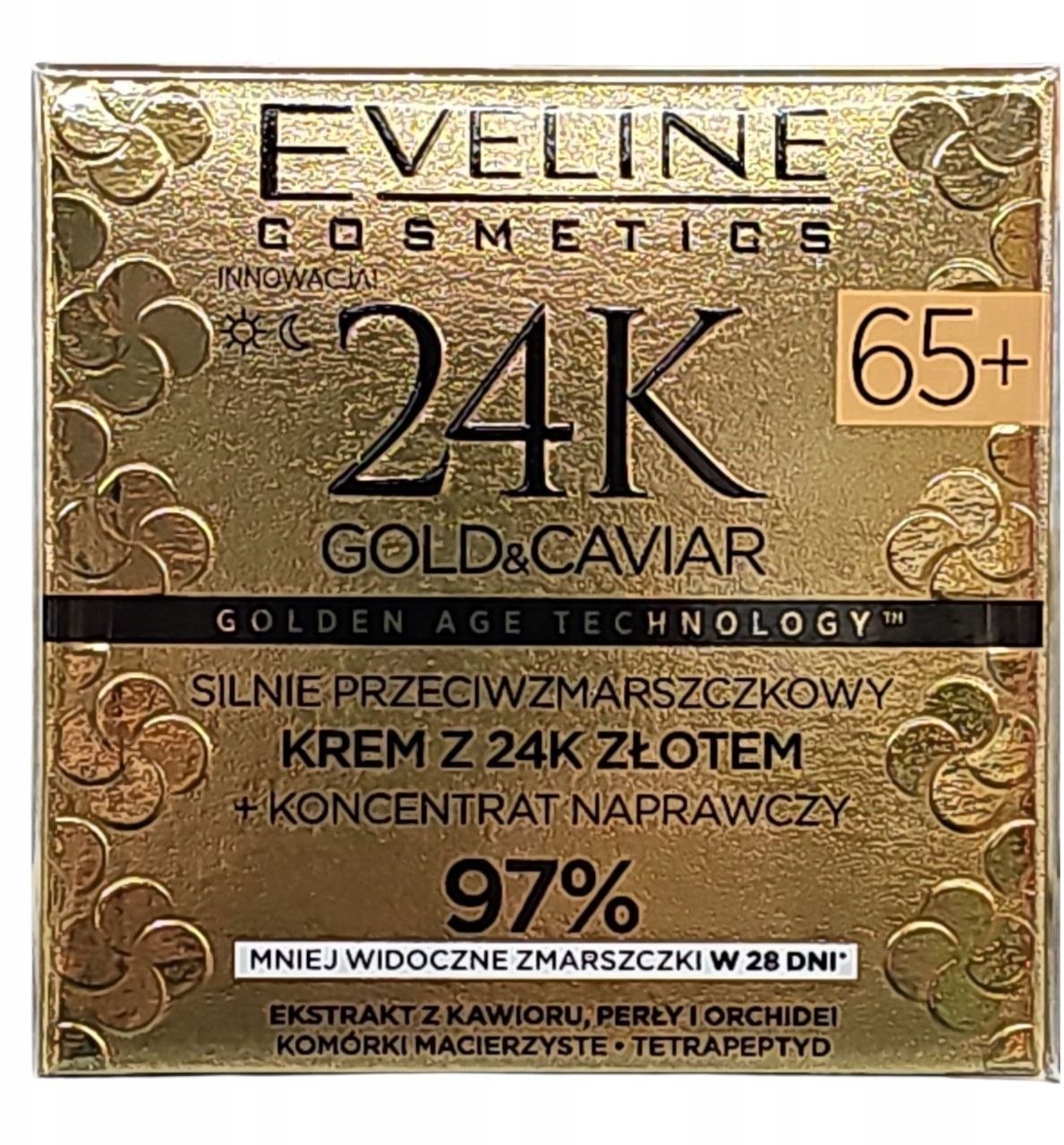 Eveline 24K Gold&Caviar Krem 65+ dzień/noc 50ml