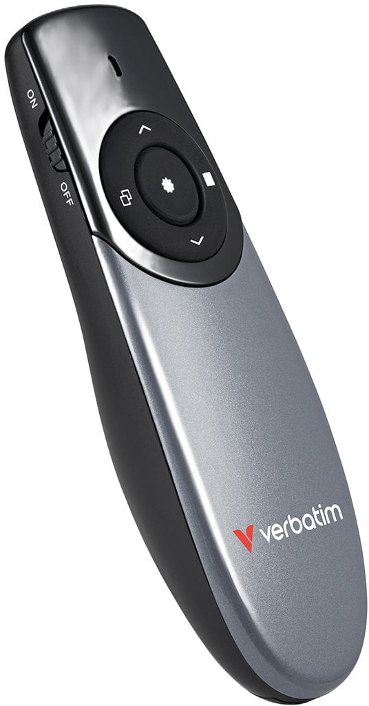 Verbatim Bezprzewodowy prezenter Focus, 2.4Ghz, szaro czarny