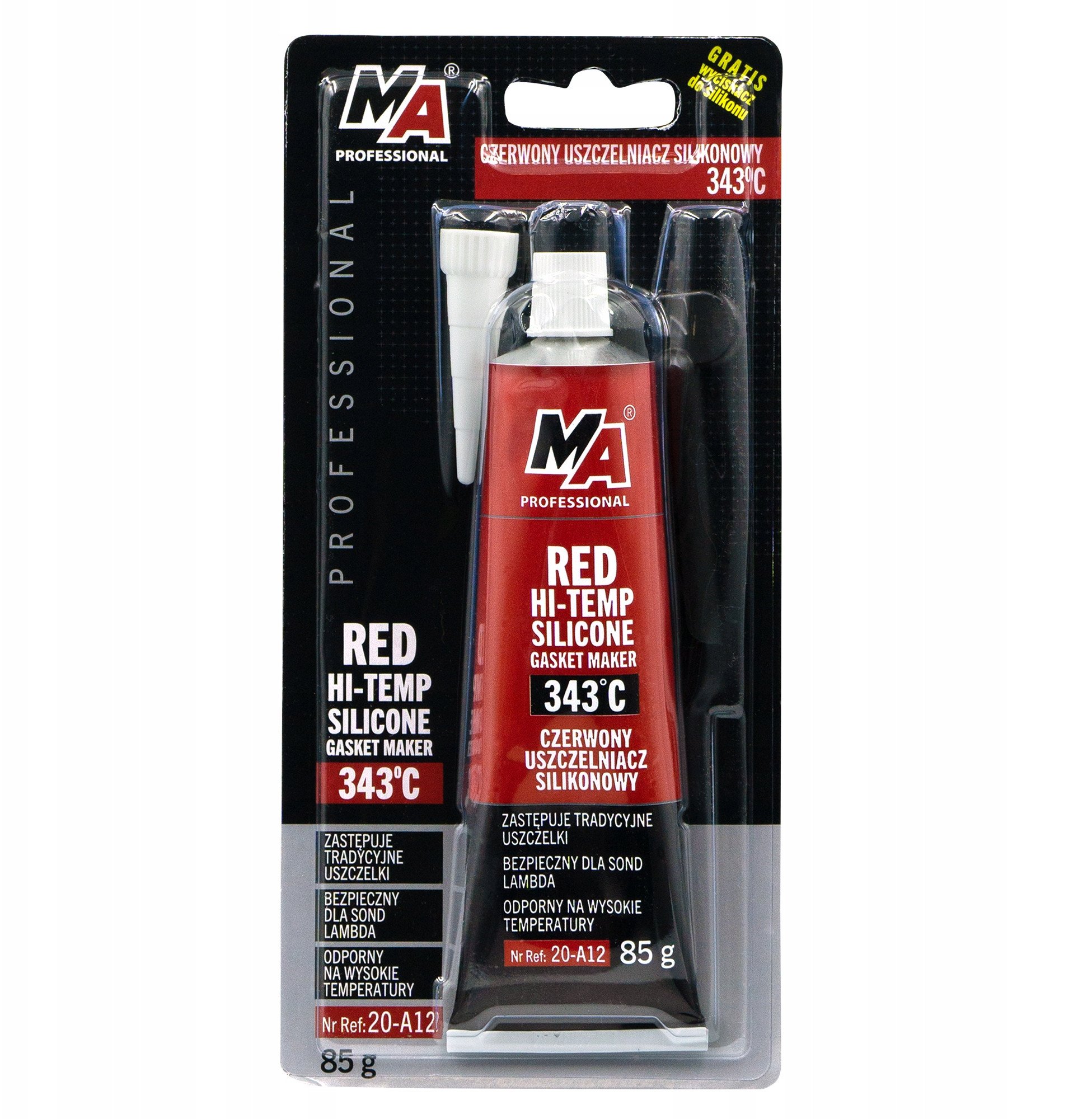 RED SILICONE SEALANT 343C 20A-12 85G