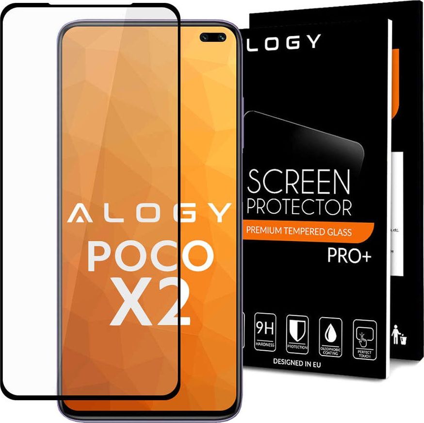 Alogy Szkło Alogy Full Glue case friendly do Xiaomi Poco X2 Czarne