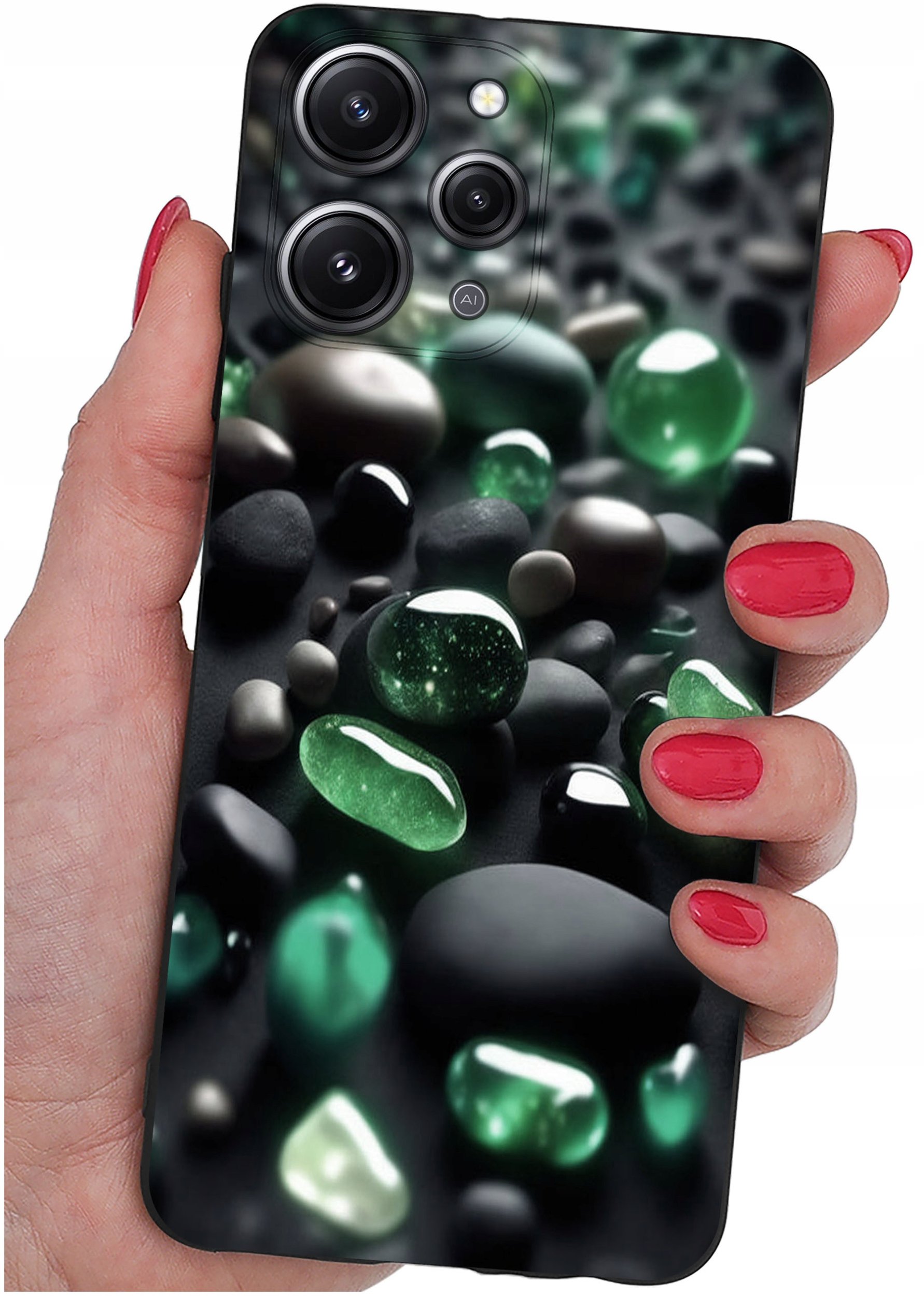 Etui do Xiaomi Redmi 12 4G WZORY |SILIKONOWE MATT CASE + SZKŁO 9H