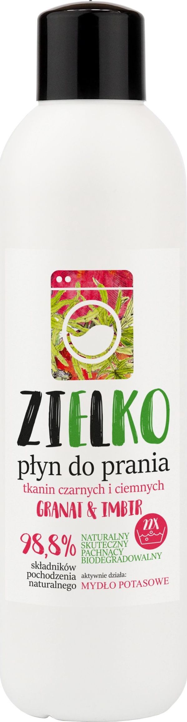 Zielko Płyn do prania tkanin czarnych i ciemnych - granat i imbir 1 l
