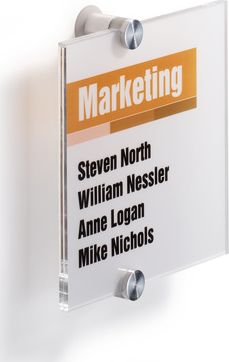 Durable TABLICZKA INFORMACYJNA 148 X 148 MM DURABLE CRYSTAL SIGN