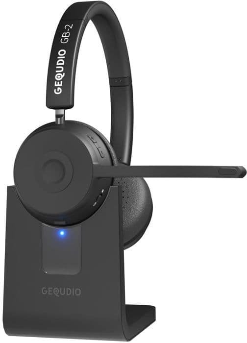 GEQUDIO Bluetooth Headset GB-2 mit Ladestation