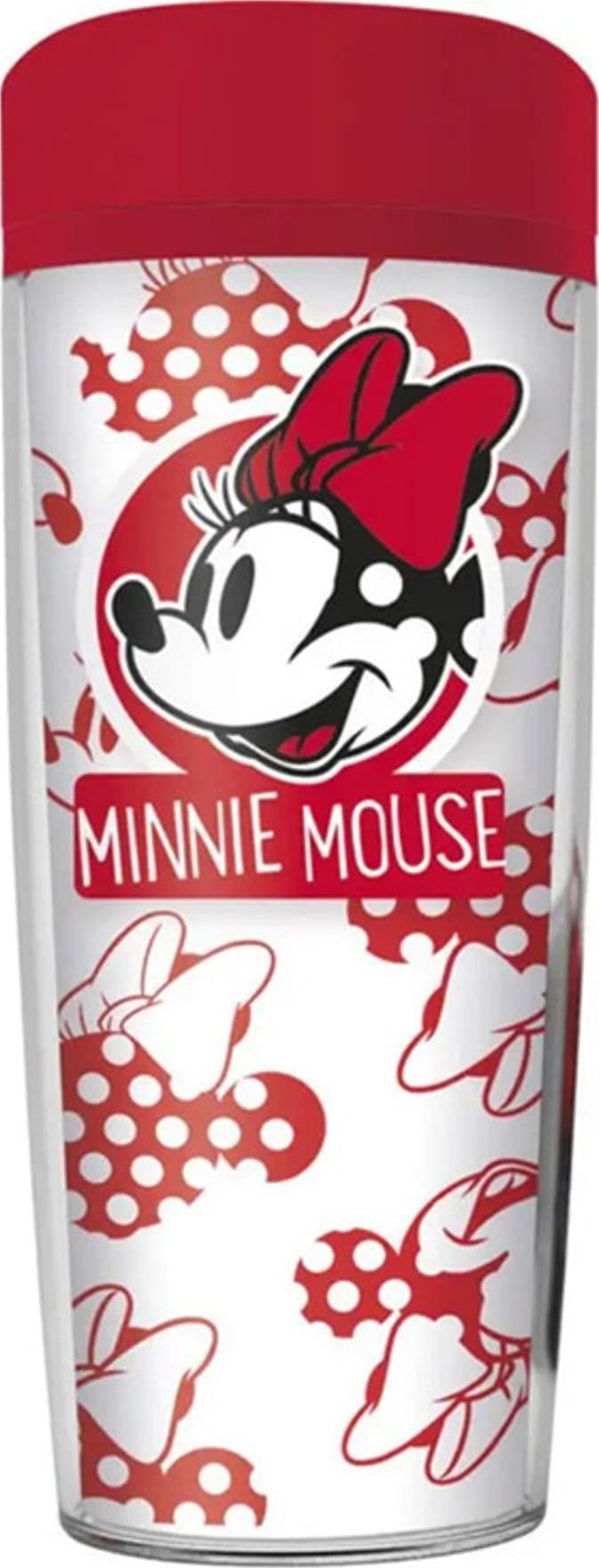 Minnie Mouse Minnie Mouse - Kubek podróżny 533 ml (Biały/Czerwony)