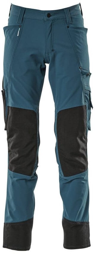 MASCOT Spodnie z kieszeniami na kolanach ADVANCED (kolor ciemna petrolowy, rozmiar 82C58)