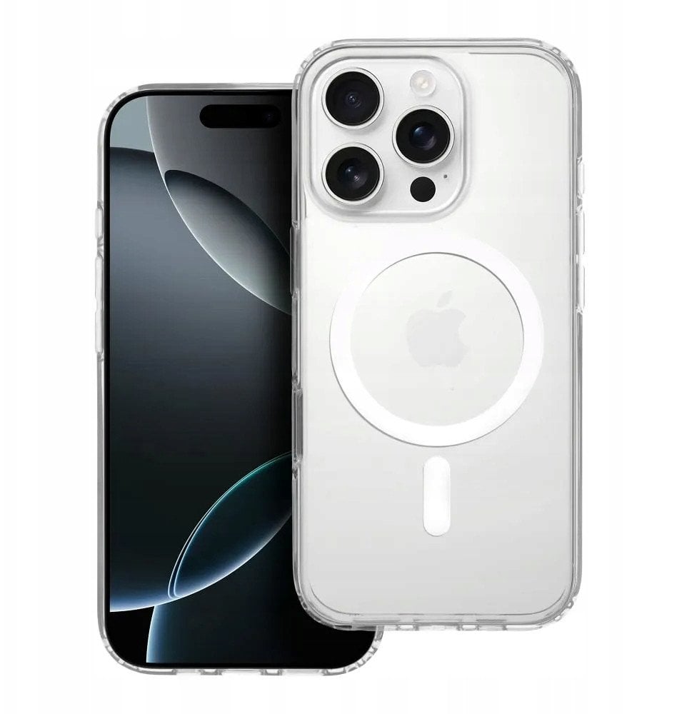 Futerał nieżółknący Clear Elite Mag Cover kompatybilny z MagSafe i Camera Control button pasuje do IPHONE 16 PRO transparent