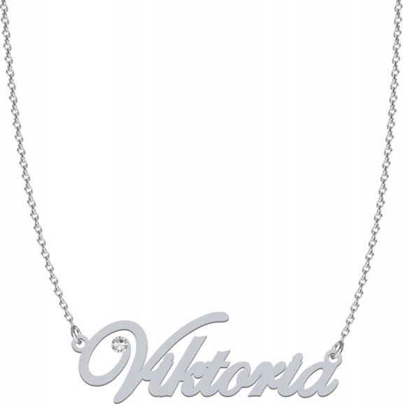 Radziszewska Jewellery Naszyjnik z imieniem VIKTORIA srebro925 Dedykacja