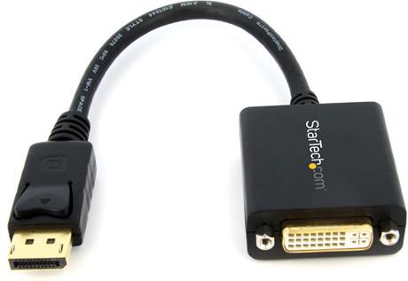 Adapter AV StarTech DisplayPort - DVI-D 0.15m czarny (DP2DVI2)
