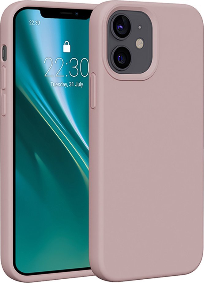 Etteri Nakładka Etteri Silicone Case do iPhone 12 / 12 Pro 6,1" jasnoróżowa