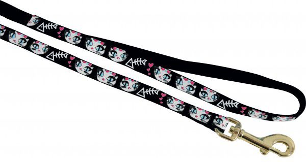 Zolux Smycz nylonowa dla kota Ladycat 1 m czarny