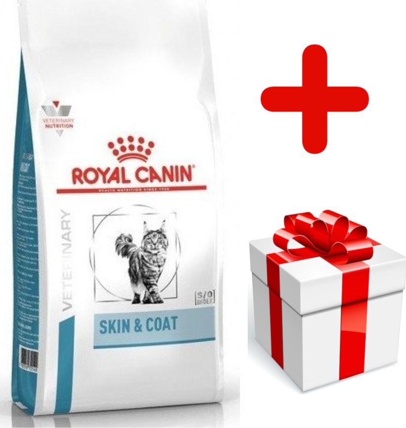 Royal Canin Royal Canin Veterinary Diet Feline Skin Coat 3,5kg + niespodzianka dla kota GRATIS!