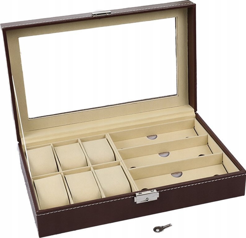 Korbi PUDEŁKO ETUI NA ZEGARKI I OKULARY SZKATUŁKA KUFEREK KUFER KASETKA G20