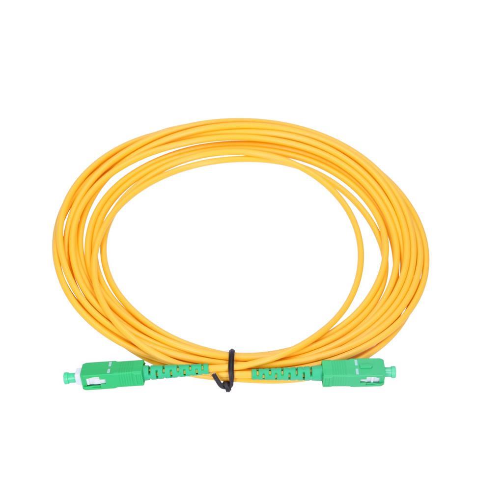 ExtraLink Patchcord światłowodowy SM, SC/APC - SC/APC, 15m, żółty (ex.2817)