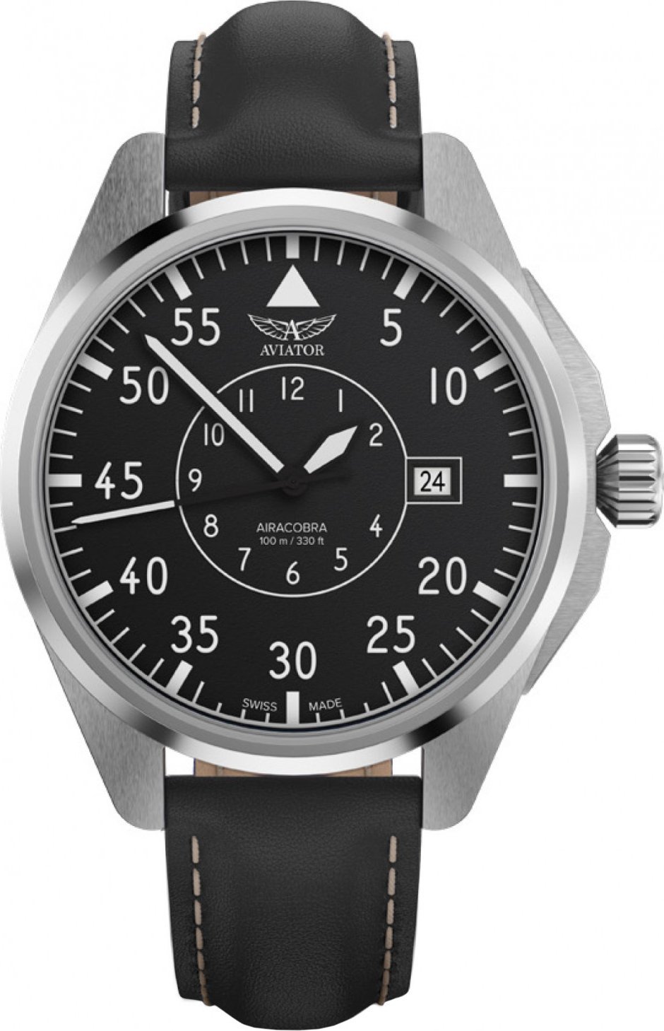 Zegarek Aviator Zegarek męski Aviator V.3.39.0.340.4 czarny