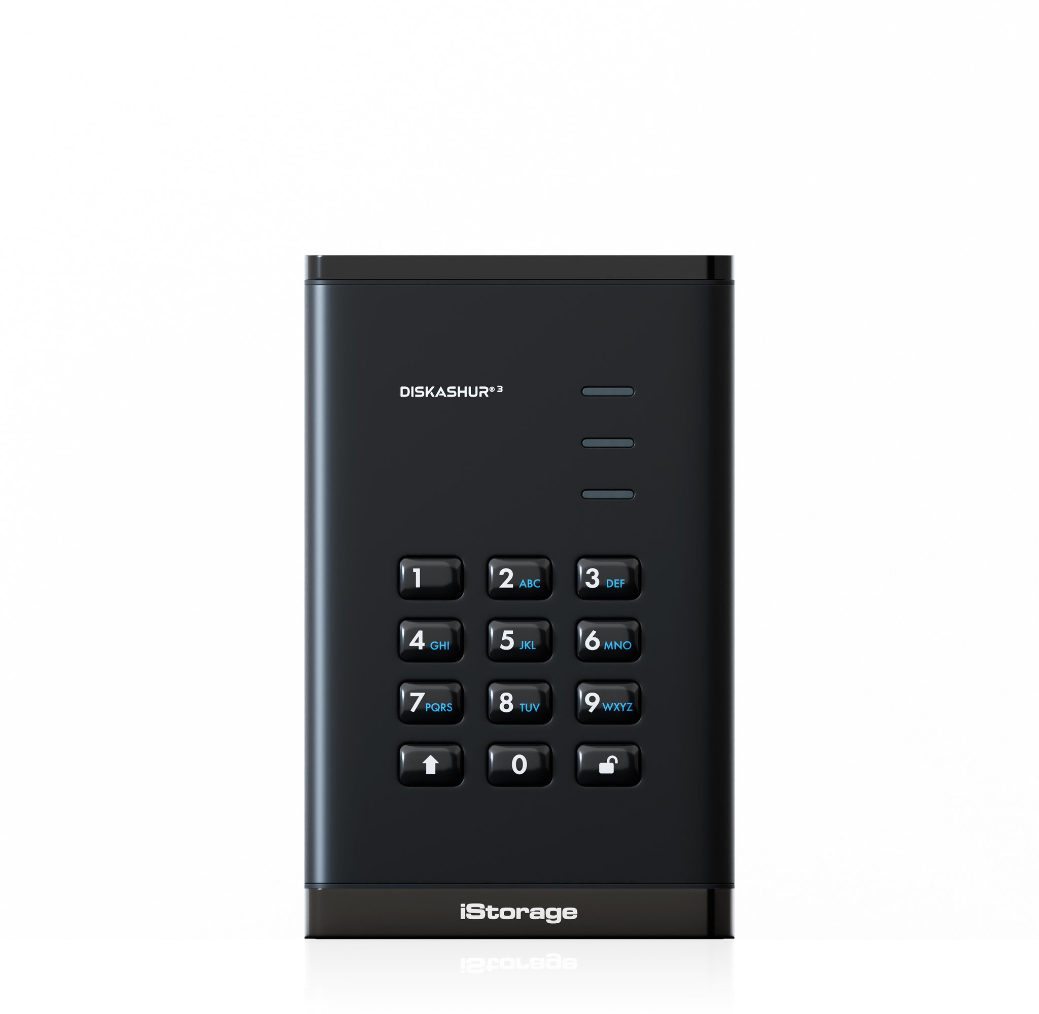 iStorage diskAshur3 HDD zewnętrzny dysk twarde 4 TB USB Type-C 3.2 Gen 1 (3.1 Gen 1) Czarny