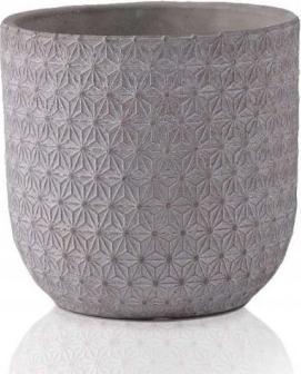 Polnix Doniczka na kwiaty betonowa wzór 13 x 12 cm