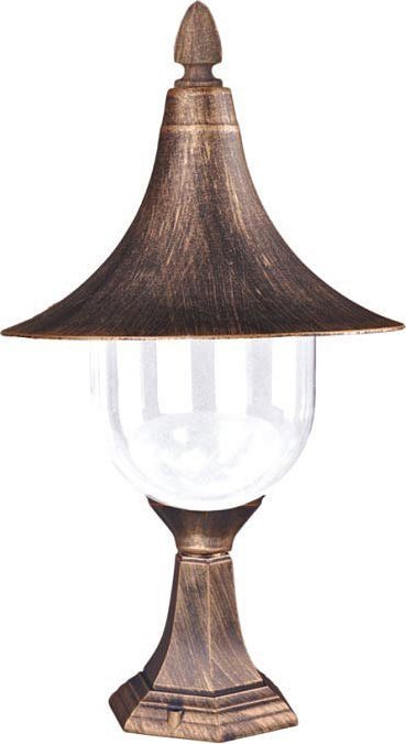 Lumes Czarno-złota lampa ogrodowa niski słupek - S315-Namza