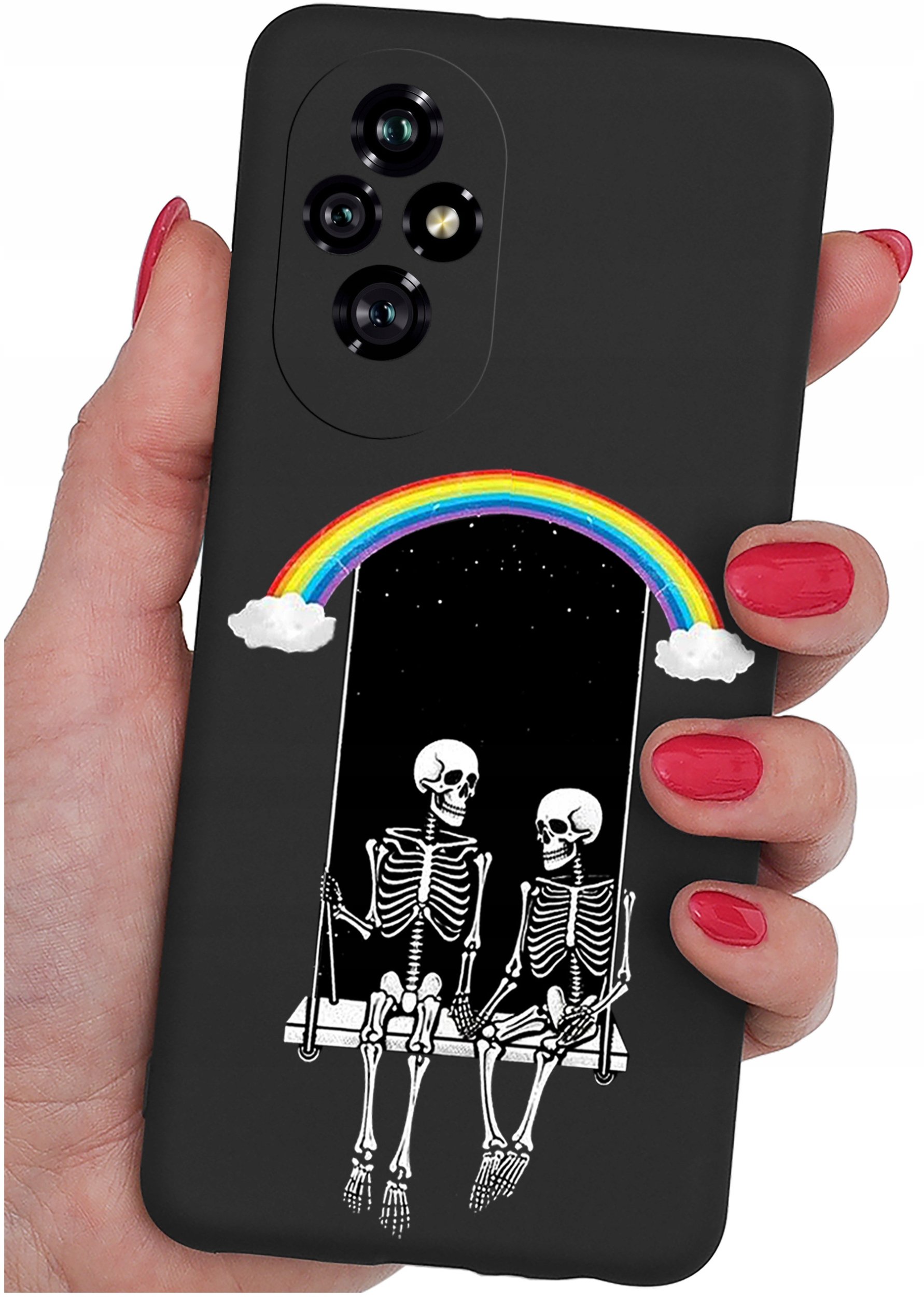 ETUI do Honor 200 5G | WZORY | SILIKONOWE MATT CASE + SZKŁO 9H